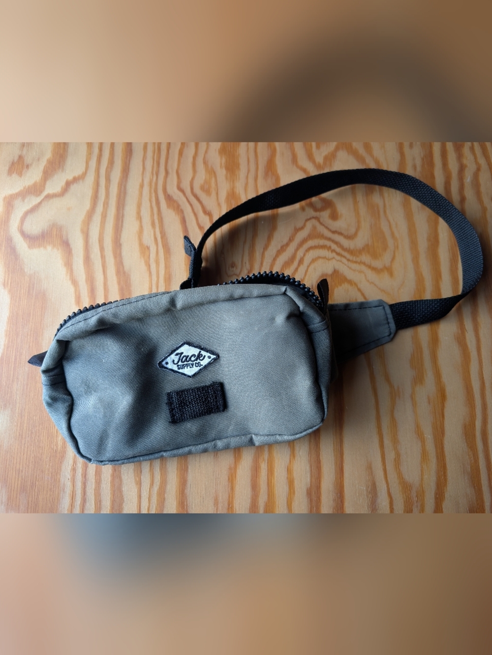 Vintage Jack Supply Co. Olive Green Waist Bag Fanny Pack Crossbody Made In USA